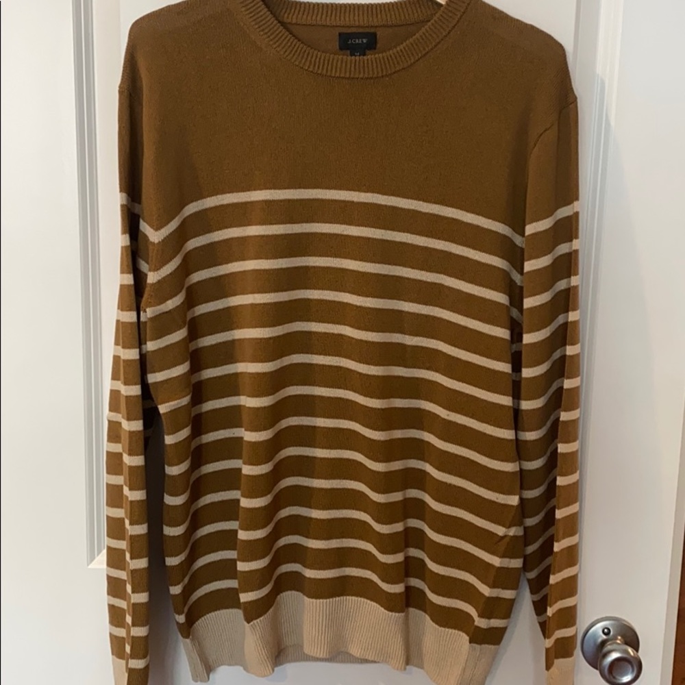 J,Crew Striped Cotton Crewneck Sweater - Worn once